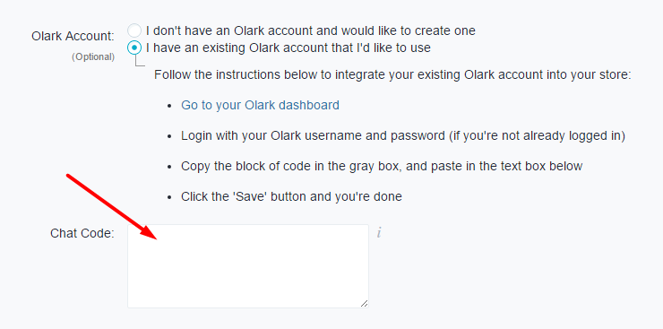 Chat code text area